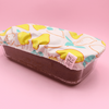 Charlotte couvre plat cake - coton enduit - citrons