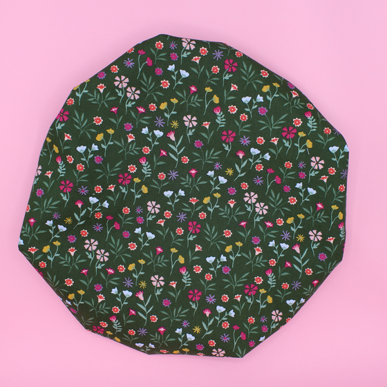 Bonnet de soin en soie - vert