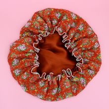 Bonnet de soin en soie - rouge