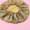 Bonnet de soin en soie - satin vintage