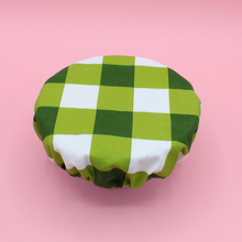  Charlotte couvre plat - coton enduit - vichy vert