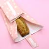 Emballage sandwich réutilisable - pâquerettes roses