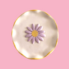 Porte savon fleurs, céramique artisanale