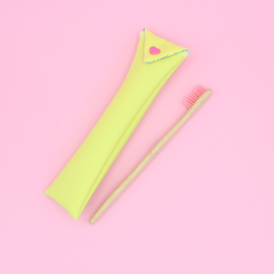 Étui de brosse à dents - jaune