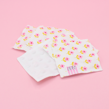  5 lingettes - magiques- fleurs roses