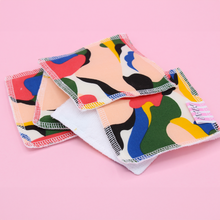  5 lingettes démaquillantes - vagues multicolores
