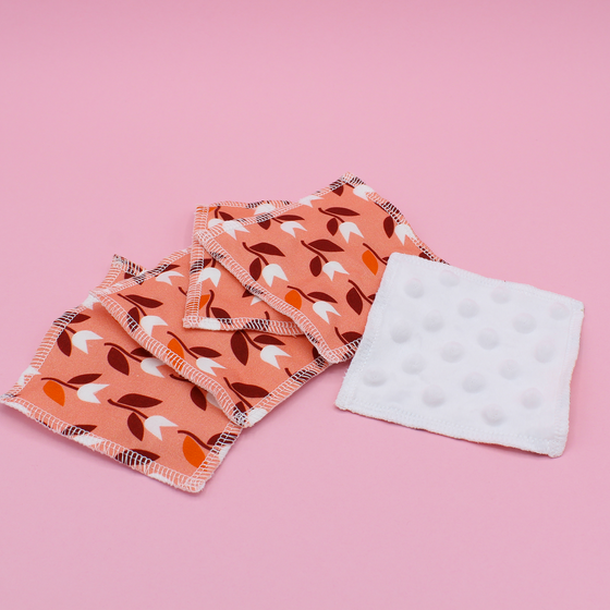 5 lingettes - magiques- tulipes