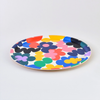 Plateau rond - fleurs - wrap