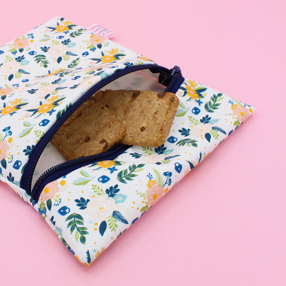 Pochette à goûter - fleurs
