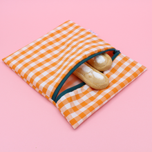  Pochette à goûter - vichy orange