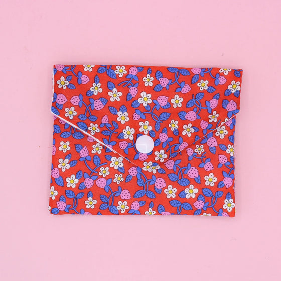 Pochette à savon - Liberty fraises