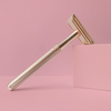 Rasoir de sécurité Bareaya - métal or rose