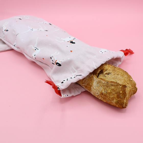 Sac à baguette en coton épais - dalmatiens