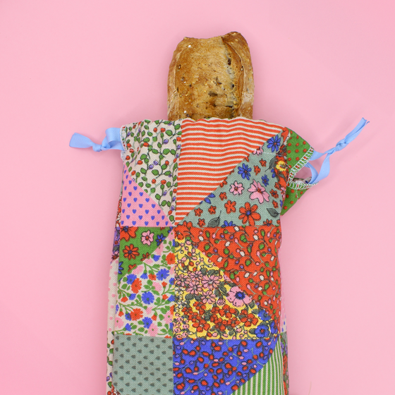 Sac à baguette en coton épais - patchwork