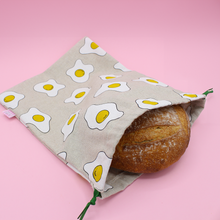  Sac à pain coton épais - lin -oeufs