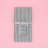 Emballage sandwich réutilisable - rayures noires